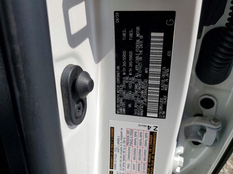 2024 Lexus Lx 600 მანქანა იყიდება აუქციონზე, vin: JTJAB7CXXR4052240, აუქციონის ნომერი: 62529296
