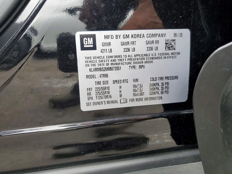 2021 Buick Encore Gx მანქანა იყიდება აუქციონზე, vin: KL4MMBS26MB072051, აუქციონის ნომერი: 61772246