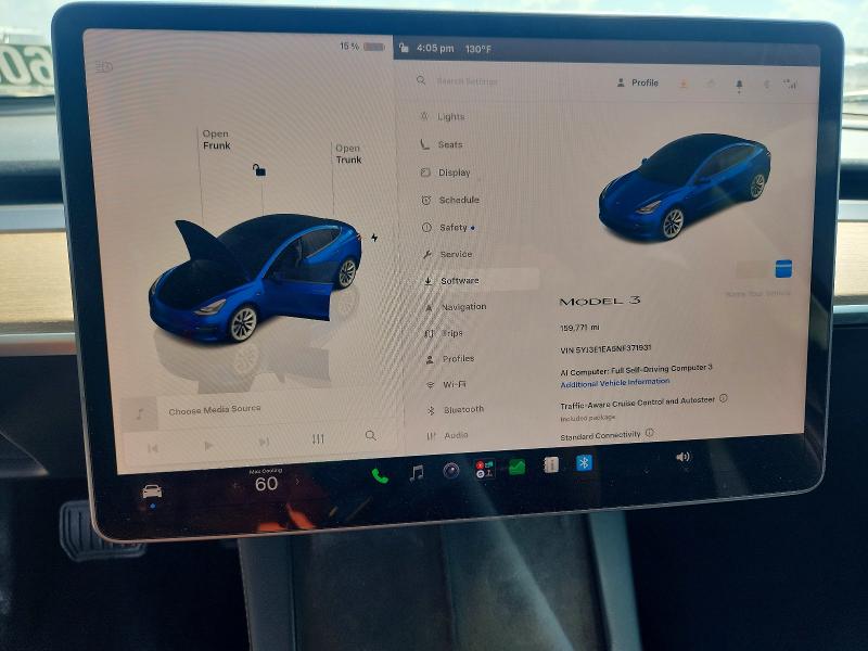 Aukcja sprzedaży 2022 Tesla Model 3, vin: 5YJ3E1EA5NF371931, numer aukcji: 60090796