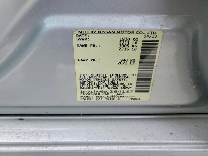 Aukcja sprzedaży 2013 Nissan Altima, vin: 1N4AL3AP9DC264157, numer aukcji: 62139276