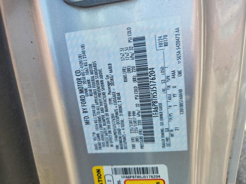 Продажа на аукционе авто 2018 Ford Mustang, vin: 1FA6P8TH5J5176204, номер лота: 59995626