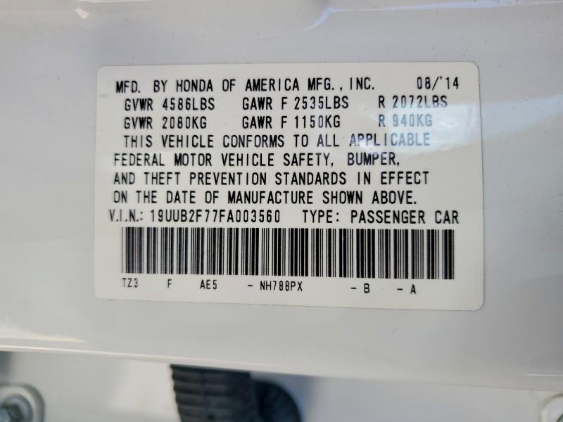 Aukcja sprzedaży 2015 Acura Tlx, vin: 19UUB2F77FA003560, numer aukcji: 60447446