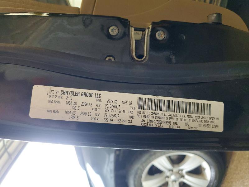 59348876 :رقم المزاد ، 1J4NF1FBXBD159391 vin ، 2011 Jeep Compass مزاد بيع