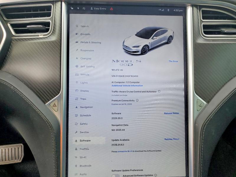 Aukcja sprzedaży 2016 Tesla Model S, vin: 5YJSA1E2XGF162459, numer aukcji: 60614266