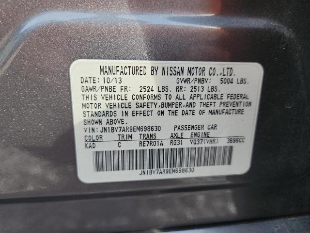 Продаж на аукціоні авто 2014 Infiniti Q50, vin: JN1BV7AR9EM698630, номер лоту: 61475516