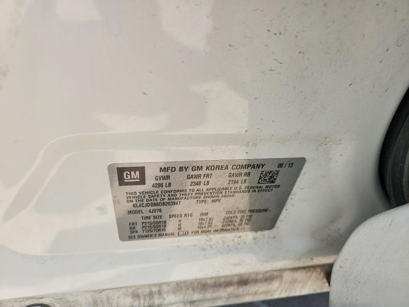 Продажа на аукционе авто 2013 Buick Encore, vin: KL4CJDSB6DB203947, номер лота: 63214916
