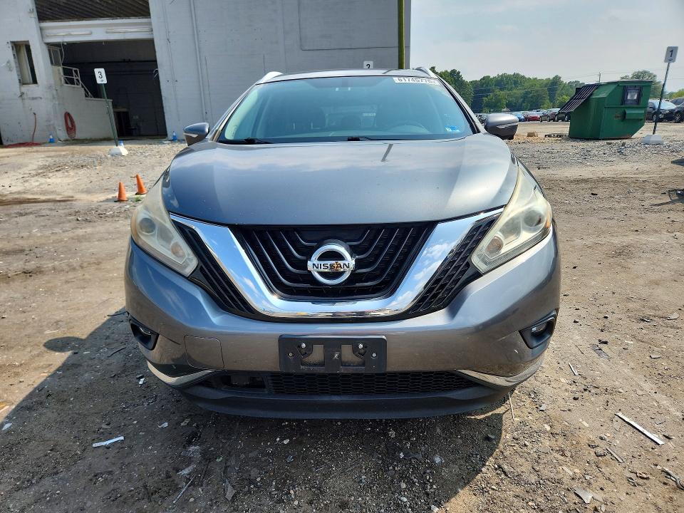 2015 Nissan Murano მანქანა იყიდება აუქციონზე, vin: 5N1AZ2MH3FN262835, აუქციონის ნომერი: 61745776