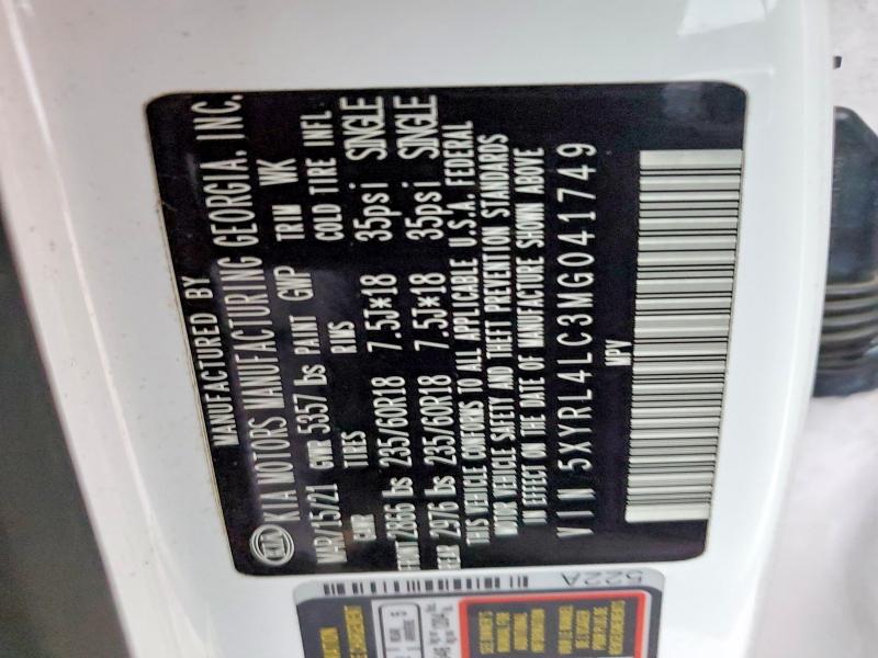 Продаж на аукціоні авто 2021 Kia Sorento, vin: 5XYRL4LC3MG041749, номер лоту: 60986946