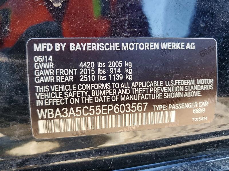 Aukcja sprzedaży 2014 Bmw 328, vin: WBA3A5C55EP603567, numer aukcji: 62840256
