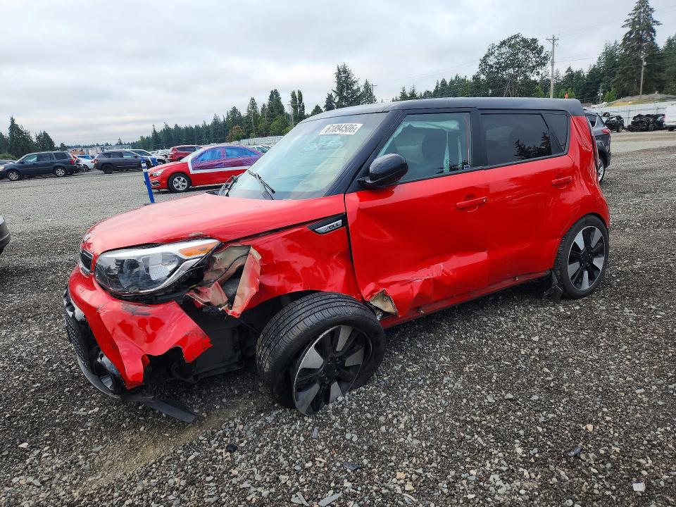2016 Kia Soul მანქანა იყიდება აუქციონზე, vin: KNDJP3A54G7309385, აუქციონის ნომერი: 61894506