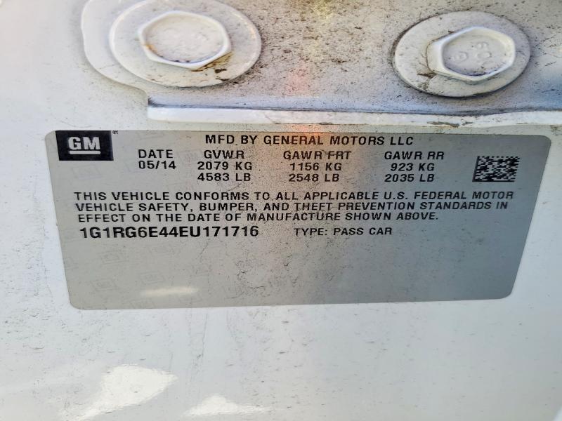 Aukcja sprzedaży 2014 Chevrolet Volt, vin: 1G1RG6E44EU171716, numer aukcji: 60058696