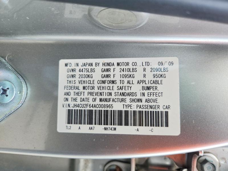 Aukcja sprzedaży 2010 Acura Tsx, vin: JH4CU2F64AC008965, numer aukcji: 62989236