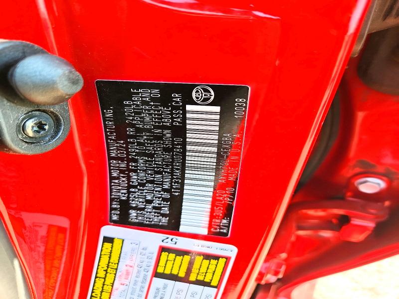 2024 Toyota Camry მანქანა იყიდება აუქციონზე, vin: 4T1F31AKXRU078410, აუქციონის ნომერი: 59796106