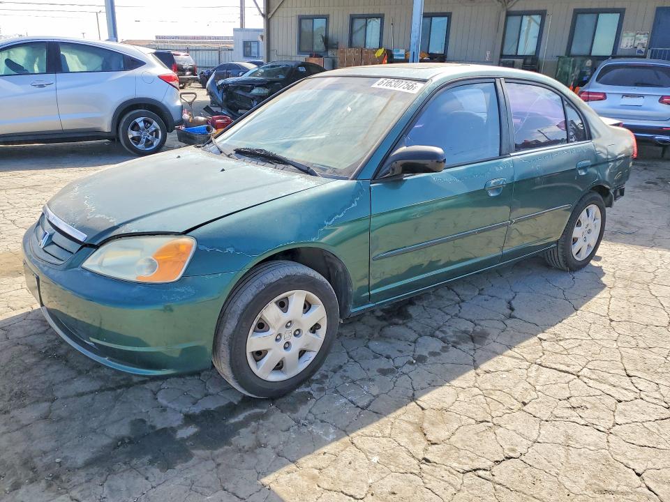 Aukcja sprzedaży 2002 Hond Civic, vin: 2HGES26772H541837, numer aukcji: 61630756