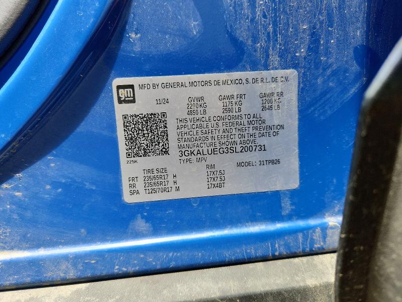 Продаж на аукціоні авто 2025 Gmc Terrain, vin: 3GKALUEG3SL200731, номер лоту: 59825726