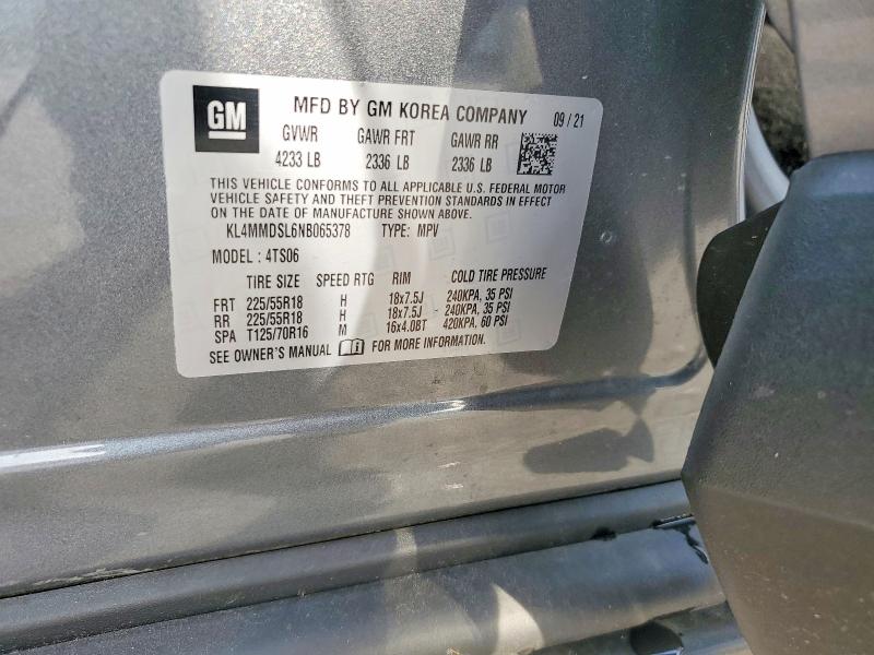 Aukcja sprzedaży 2022 Buick Encore Gx, vin: KL4MMDSL6NB065378, numer aukcji: 60737486