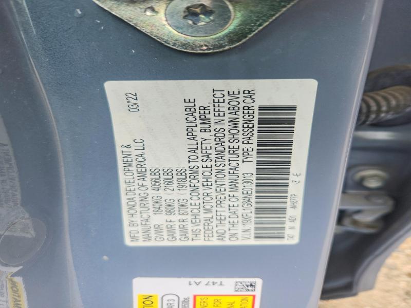 Продажа на аукционе авто 2022 Honda Civic, vin: 19XFL1G84NE013013, номер лота: 60360446