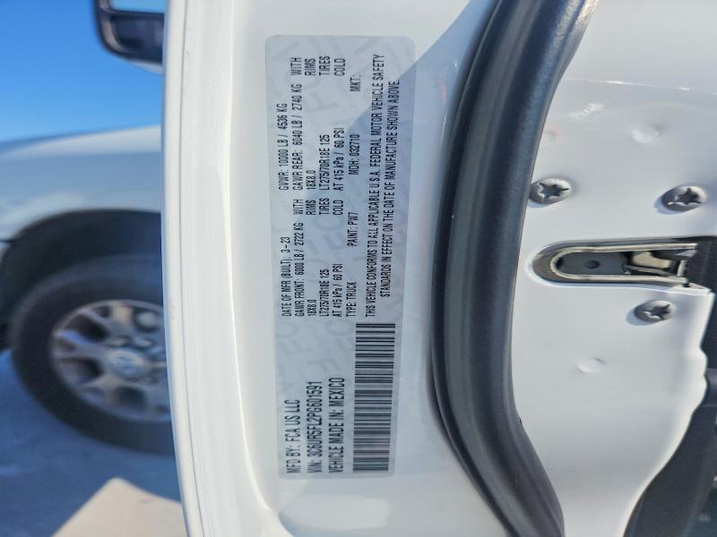 2023 Ram 2500 მანქანა იყიდება აუქციონზე, vin: 3C6UR5FL2PG601591, აუქციონის ნომერი: 59988256