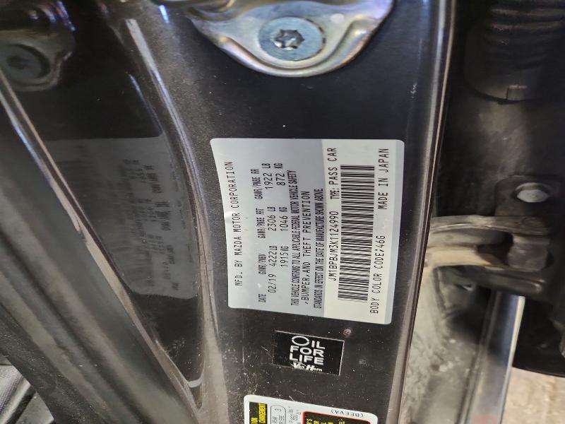 Aukcja sprzedaży 2019 Mazda 3, vin: JM1BPBJM3K1124990, numer aukcji: 59544086