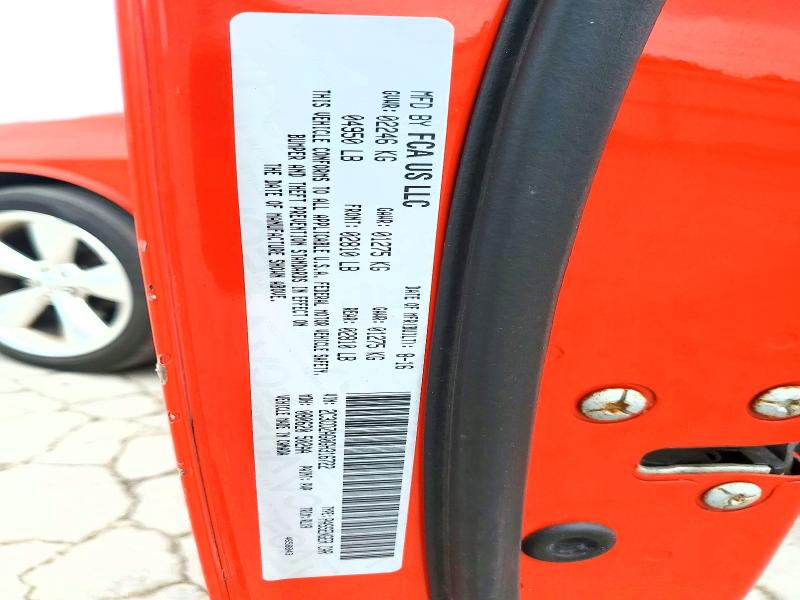 61770276 :رقم المزاد ، 2C3CDZAG0GH316722 vin ، 2016 Dodge Challenger مزاد بيع