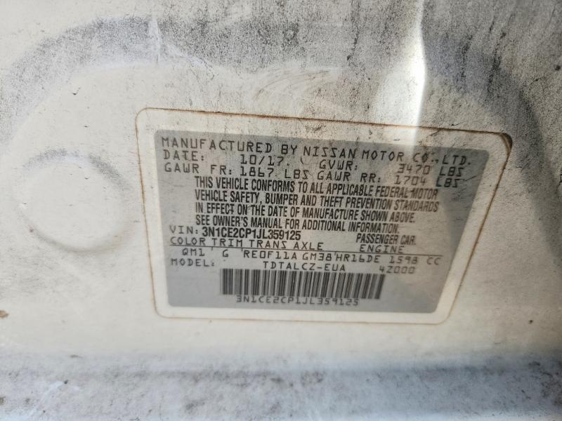 Продажа на аукционе авто 2018 Nissan Versa Note, vin: 3N1CE2CP1JL359125, номер лота: 60963536
