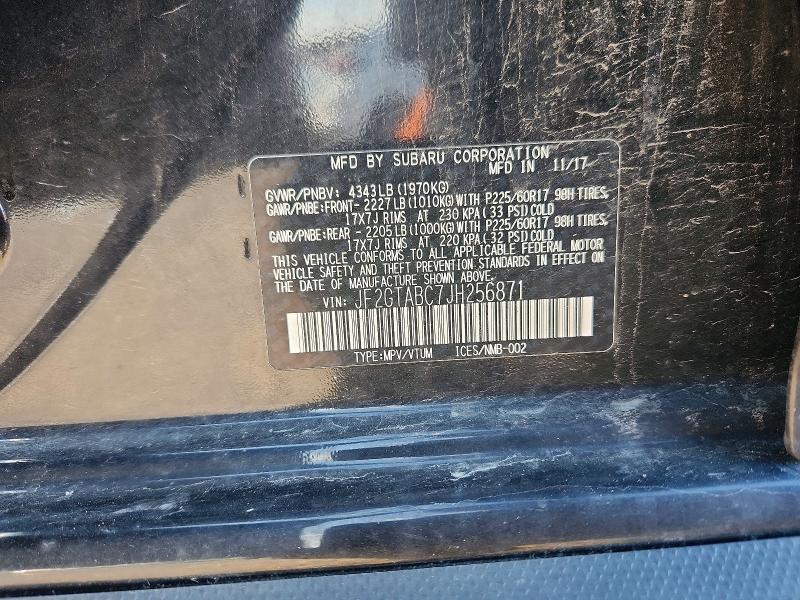 Продаж на аукціоні авто 2018 Subaru Crosstrek, vin: JF2GTABC7JH256871, номер лоту: 62954616