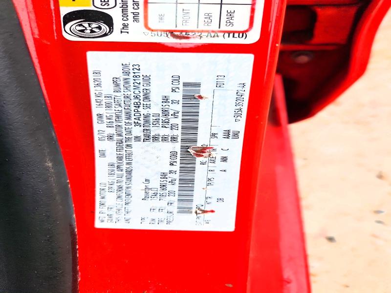 2012 Ford Fiesta მანქანა იყიდება აუქციონზე, vin: 3FADP4BJ6CM218123, აუქციონის ნომერი: 61567376