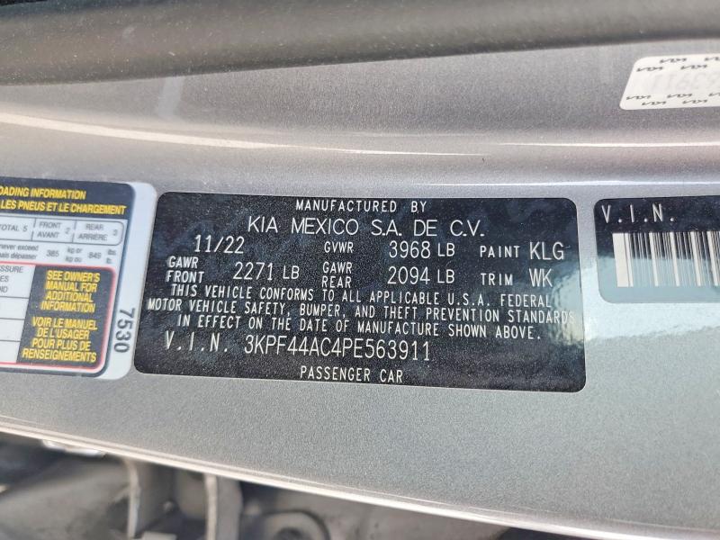 Продаж на аукціоні авто 2023 Kia Forte, vin: 3KPF44AC4PE563911, номер лоту: 62612896