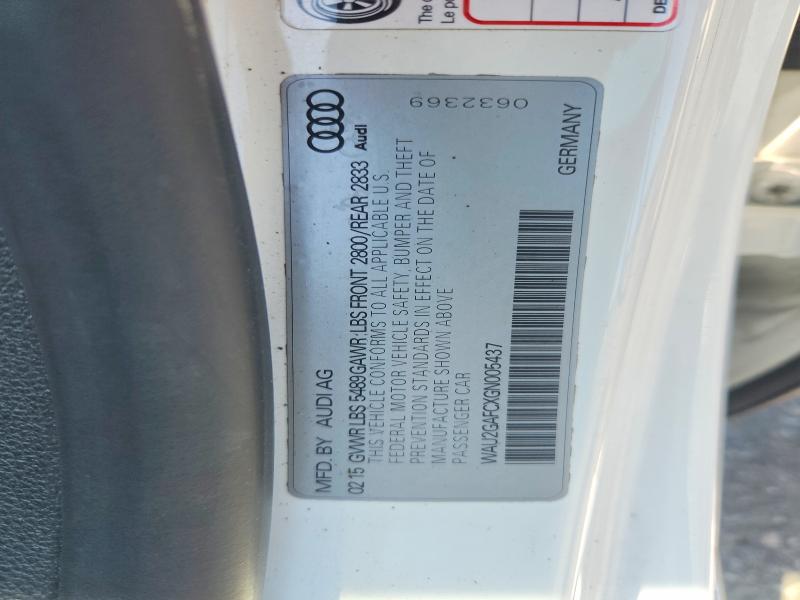 Aukcja sprzedaży 2016 Audi A7, vin: WAU2GAFCXGN005437, numer aukcji: 62337556