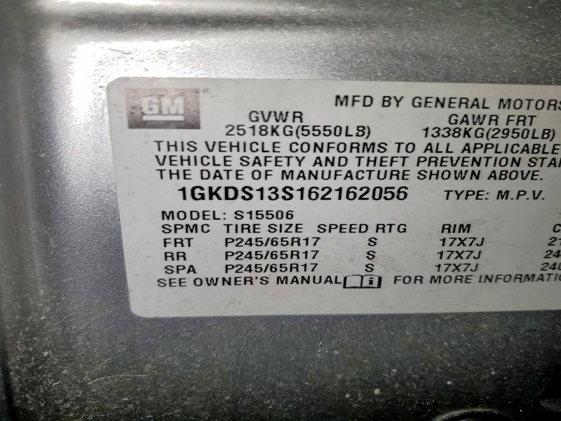 Продаж на аукціоні авто 2006 Gmc Envoy, vin: 1GKDS13S162162056, номер лоту: 61074116