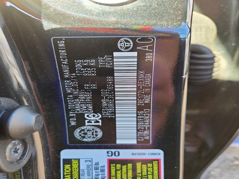 Продажа на аукционе авто 2014 Toyota Corolla, vin: 2T1BURHE3EC165488, номер лота: 63151766