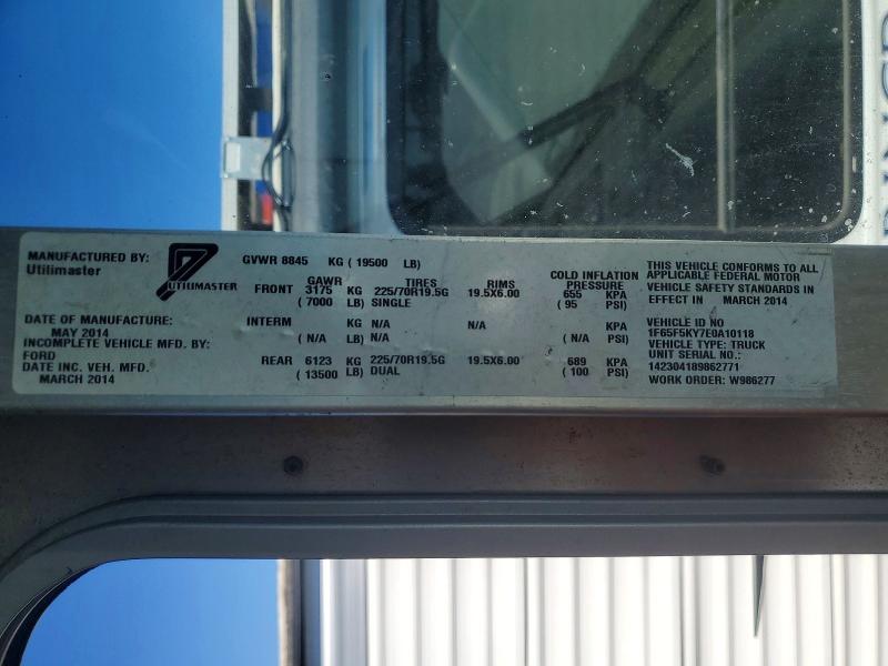 Aukcja sprzedaży 2014 Ford F59, vin: 1F65F5KY7E0A10118, numer aukcji: 61941116