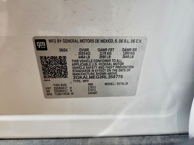 Aukcja sprzedaży 2024 Gmc Terrain, vin: 3GKALMEG3RL359775, numer aukcji: 62531366