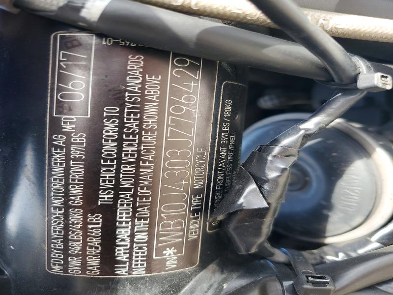 2018 Bmw R Nine T მანქანა იყიდება აუქციონზე, vin: WB10J4303JZ796429, აუქციონის ნომერი: 60529936