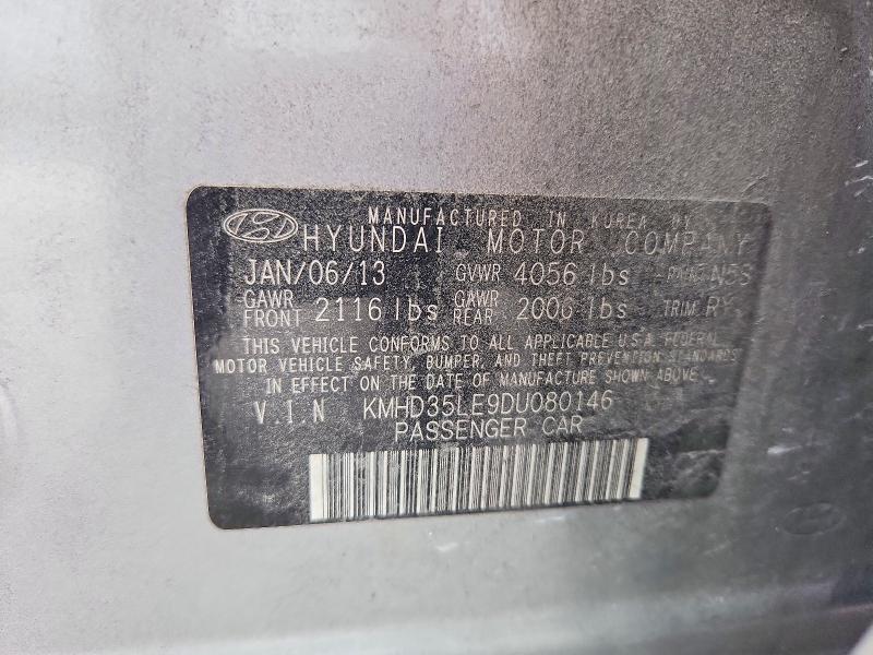 Aukcja sprzedaży 2013 Hyundai Elantra Gt, vin: KMHD35LE9DU080146, numer aukcji: 59839386
