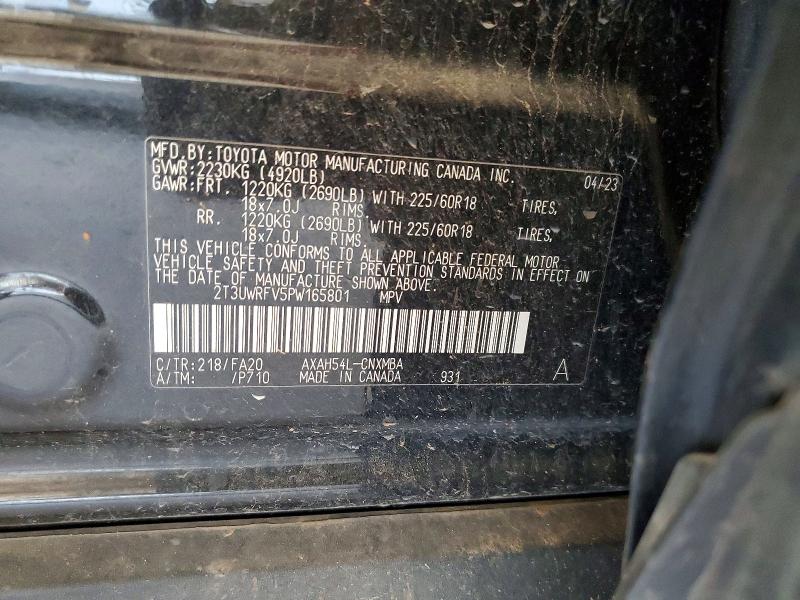 Продажа на аукционе авто 2023 Toyota Rav4, vin: 2T3UWRFV5PW165801, номер лота: 63117376