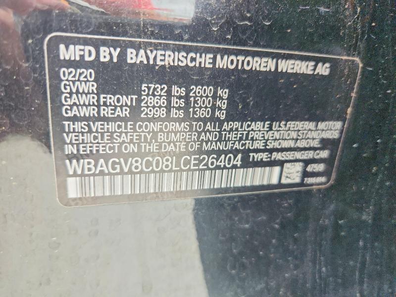 Aukcja sprzedaży 2020 Bmw M850xi, vin: WBAGV8C08LCE26404, numer aukcji: 60366076