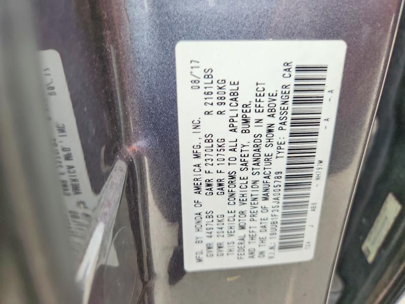 Aukcja sprzedaży 2018 Acura Tlx, vin: 19UUB1F35JA005789, numer aukcji: 61085836