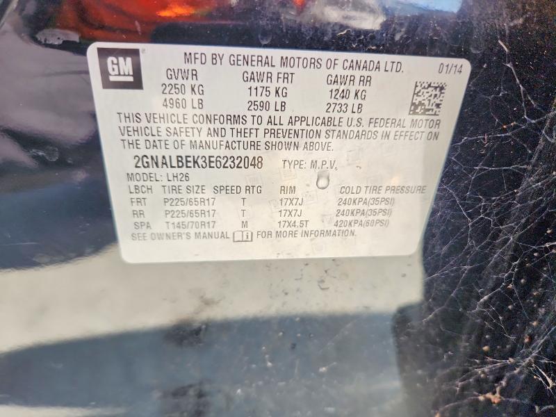 Aukcja sprzedaży 2014 Chevrolet Equinox, vin: 2GNALBEK3E6232048, numer aukcji: 60662606