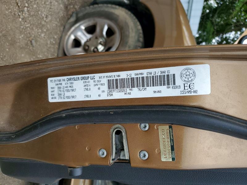Продажа на аукционе авто 2012 Dodge Ram 1500, vin: 1C6RD7FT1CS252913, номер лота: 60145276