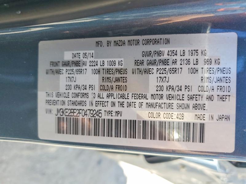 Aukcja sprzedaży 2015 Mazda Cx-5, vin: JM3KE2BE2F0479245, numer aukcji: 62082106