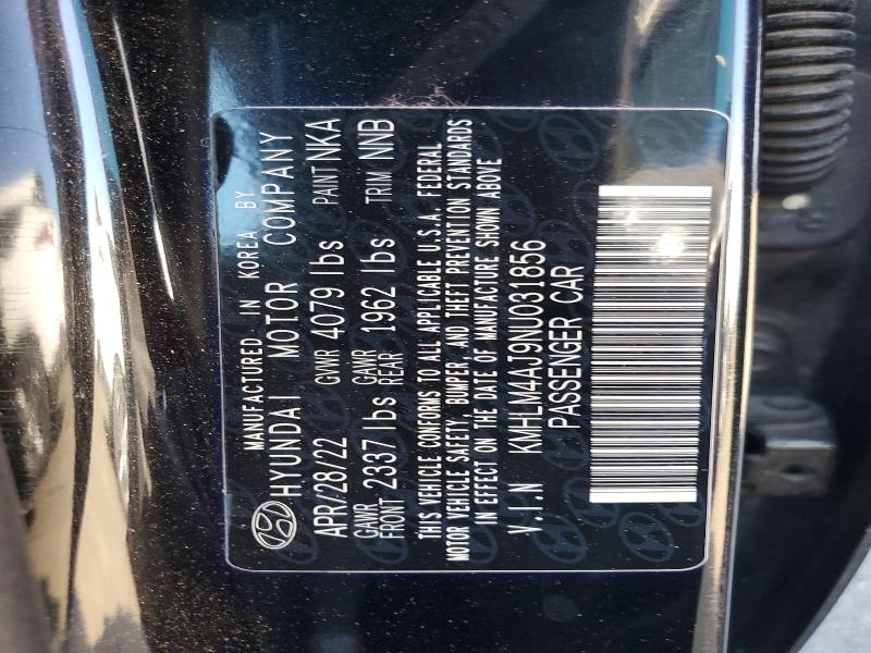 Продаж на аукціоні авто 2022 Hyundai Elantra, vin: KMHLM4AJ9NU031856, номер лоту: 61206546