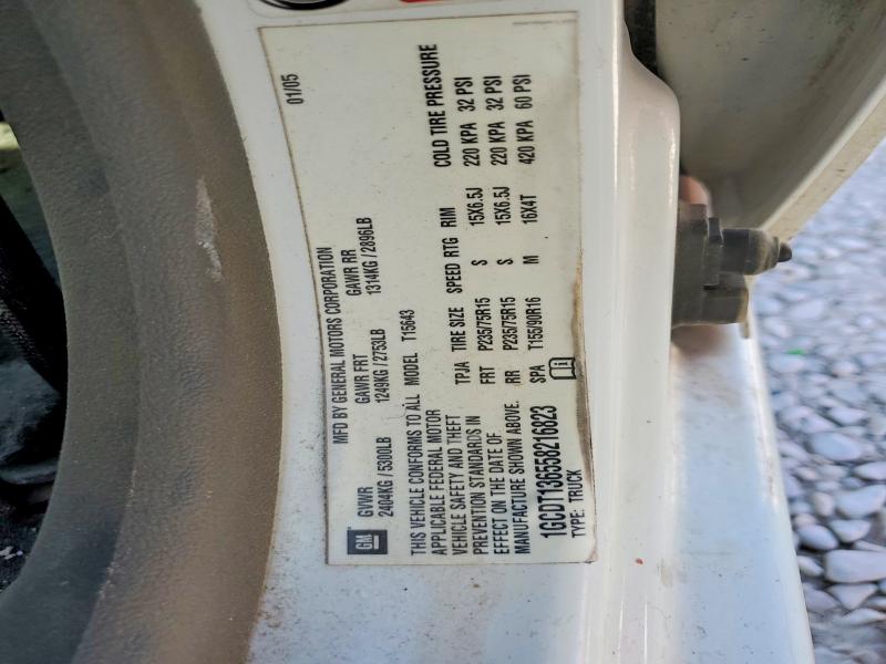 59285116 :رقم المزاد ، 1GCDT136558216823 vin ، 2005 Chevrolet Colorado مزاد بيع
