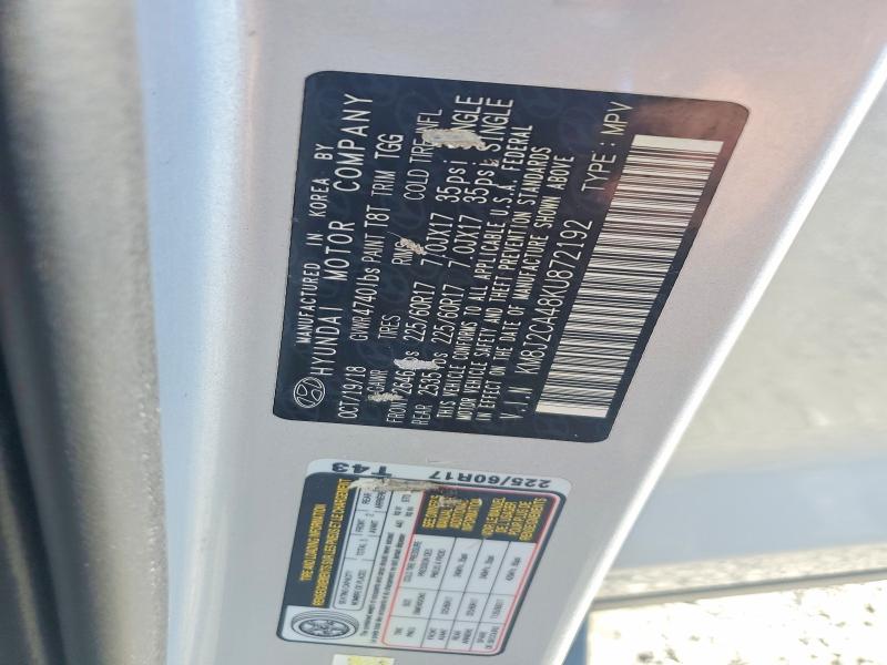 61306036 :رقم المزاد ، KM8J2CA48KU872192 vin ، 2019 Hyundai Tucson مزاد بيع