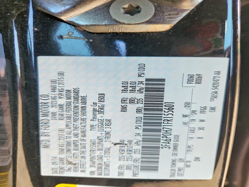 Продажа на аукционе авто 2015 Ford Fusion, vin: 3FA6P0H71FR155601, номер лота: 62964656