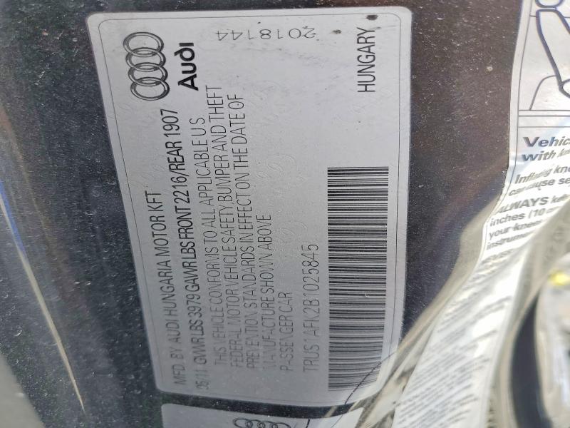 59853706 :رقم المزاد ، TRUS1AFK2B1025845 vin ، 2011 Audi Tts مزاد بيع