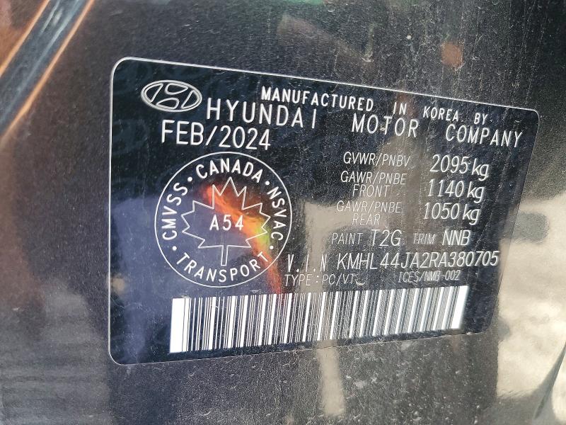 Продажа на аукционе авто 2024 Hyundai Sonata, vin: KMHL44JA2RA380705, номер лота: 55255526