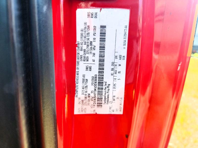 2019 Ford F550 მანქანა იყიდება აუქციონზე, vin: 1FD0X5HT3KEE93083, აუქციონის ნომერი: 63073606