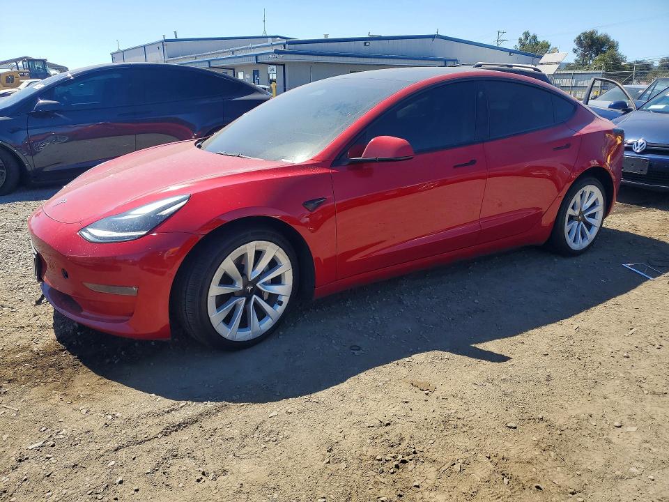 Aukcja sprzedaży 2022 Tesla Model 3, vin: 5YJ3E1EB0NF144641, numer aukcji: 61623836