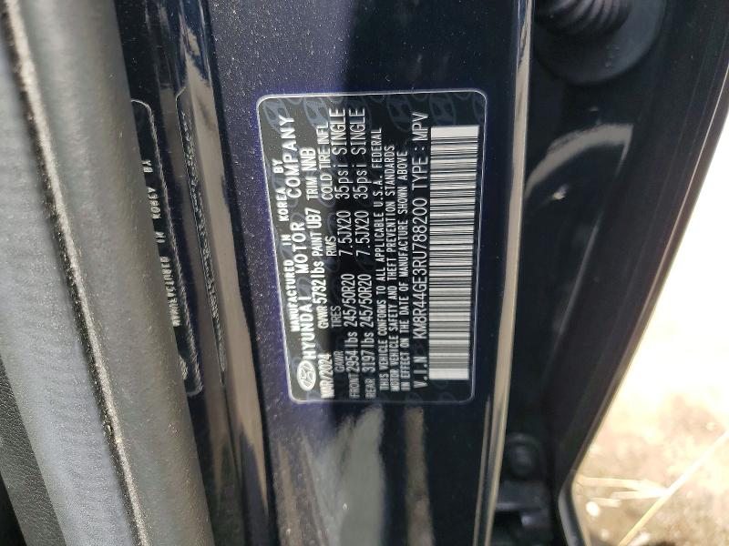 2024 Hyundai Palisade მანქანა იყიდება აუქციონზე, vin: KM8R44GE3RU788200, აუქციონის ნომერი: 60621626